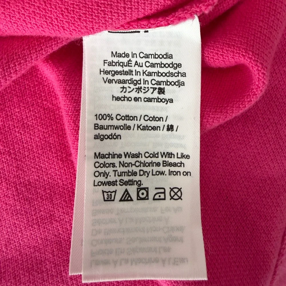 NEW J. Crew Oarsman Pink Short Sleeve Cotton Polo Shirt XL - NWT